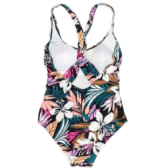 Kona Sol medium coverage one piece swimsuit Floral Size M - Picture 4 of 12